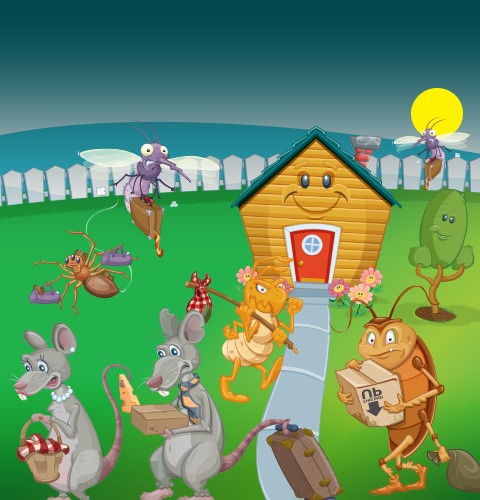 get rid of mosquitos, get rid of mice, get rid of roaches